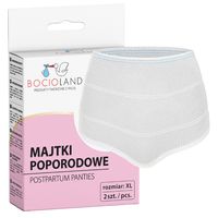 BOCIOLAND Majtki poporodowe wielorazowe XL 2 sztuki