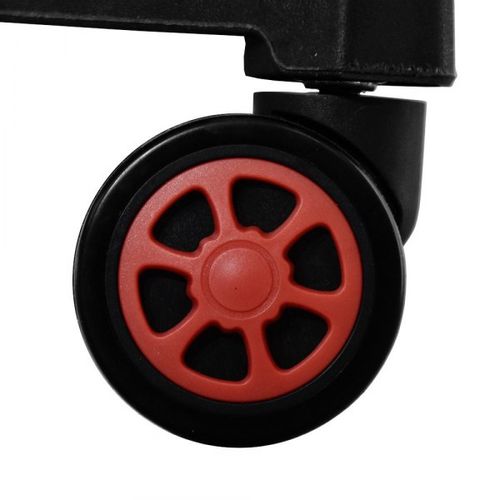 18273 Czerwono-czarny fotel gamingowy obrotowy PATIOMAGE do pokoju na Arena.pl