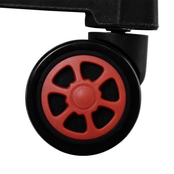 18273 Czerwono-czarny fotel gamingowy obrotowy PATIOMAGE do pokoju zdjęcie 12