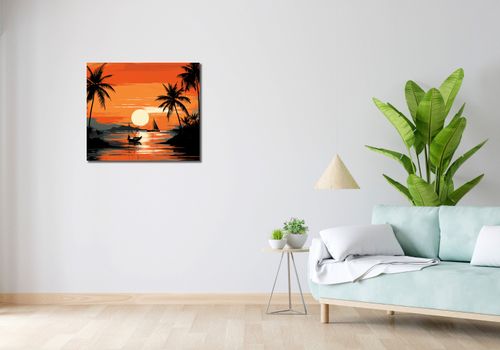 Obraz 70x60cm Tropikalny spokój na Arena.pl
