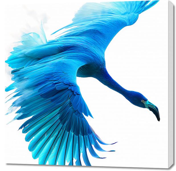 Obraz 90x90cm Błękitny Lot zdjęcie 1