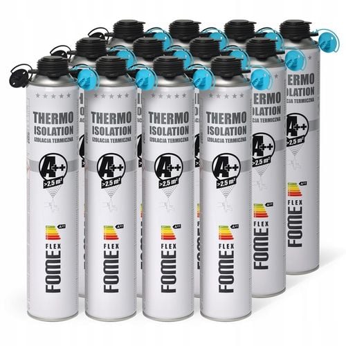 Piana PUR do ociepleń izolacji+24 dysze do natryskiwania 850ml FomeFlex x12 na Arena.pl