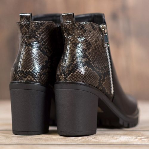 Botki Na Platformie Snake Print r.36 na Arena.pl