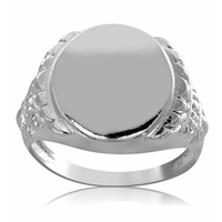 SREBRNY SYGNET Z ORNAMENTAMI PRÓBA SREBRA 925 GRAWER GRATIS