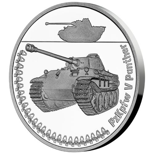 Niue: Armored Vehicles - PzKpfw V Panther $1 Srebro 2023 Proof na Arena.pl