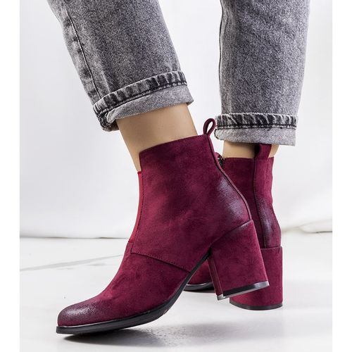 Bordowe botki r.37 na Arena.pl