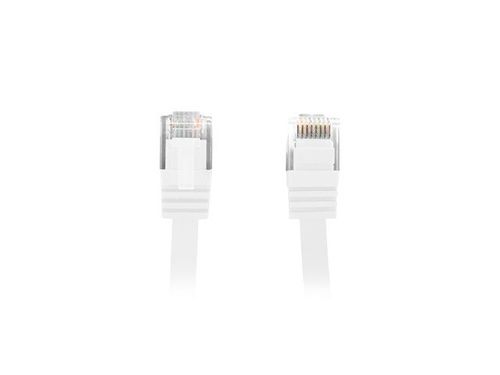 PATCHCORD KAT.5E PŁASKI 1M BIAŁY FLUKE PASSED LANBERG na Arena.pl