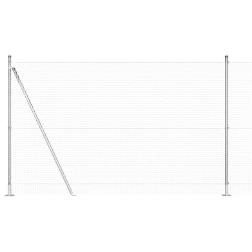 Ogrodzenie z słupkami Srebrny 1.4 x 50 m Stal na Arena.pl