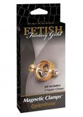 Magnetyczny Stymulator Na Brodawki - Fetish Fantasy Gold Magnetic Clamps