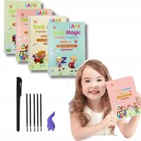 MAGICZNE KSIĄŻECZKI NAUKA PISANIA LICZENIA KALIGRAFIA ZNIKAJĄCY TUSZ 4 SZT.