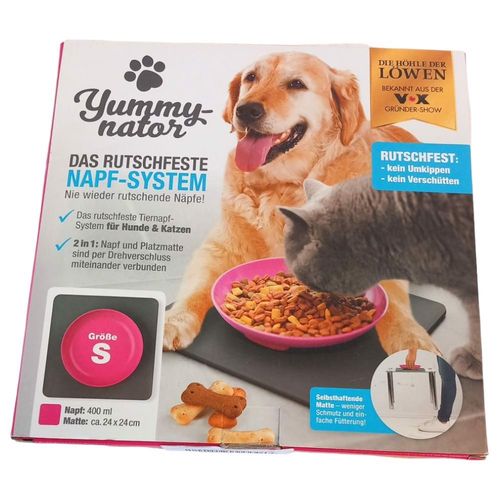 Yummynator Podkładka i miska różowa 0,4 l na Arena.pl