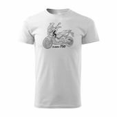 Koszulka z motocyklem na motor Honda X-ADV XADV 750 męska biała REGULAR M