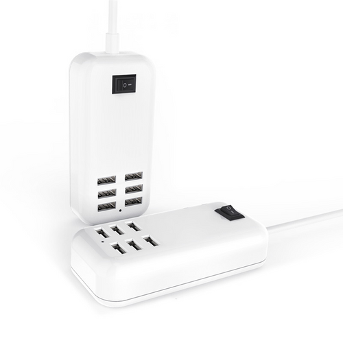 STACJA ŁADUJĄCA ŁADOWARKA BIAŁA 2.0A 6xUSB PC16 na Arena.pl