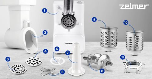 MASZYNKA DO MIELENIA MIĘSA MASZYNA ELEKTRYCZNA ZELMER 1500W 2 KG/MIN na Arena.pl