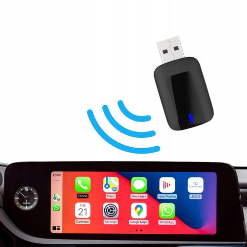 ADAPTER WI-FI USB - BEZPRZEWODOWY APPLE CARPLAY & ANDROID AUTO MAŁY PENDRIV na Arena.pl