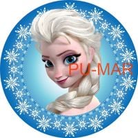 Opłatek na tort Urodziny Elsa Anna Kraina Lodu Frozen Tekst Gratis