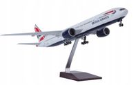 MODEL SAMOLOTU BOEING 777 BRITISH AIRWAYS KOLEKCJONERSKA REPLIKA 47CM 1:157