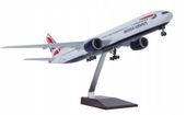 MODEL SAMOLOTU BOEING 777 BRITISH AIRWAYS KOLEKCJONERSKA REPLIKA 47CM 1:157