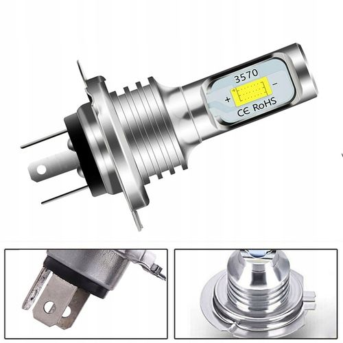 2x ŻARÓWKI LED H4 CSP LIGHT 400% 12V CAN BUS E11 8000lm do Yamaha Honda BMW na Arena.pl