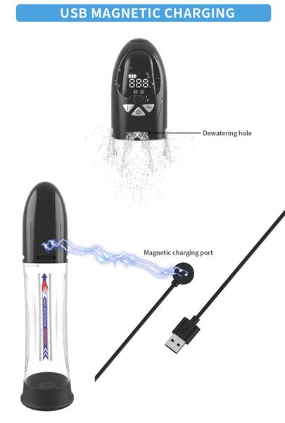 Pompka- Passion Pump, Premium Rechargeable Automatic Waterproof Lcd Pump zdjęcie 16
