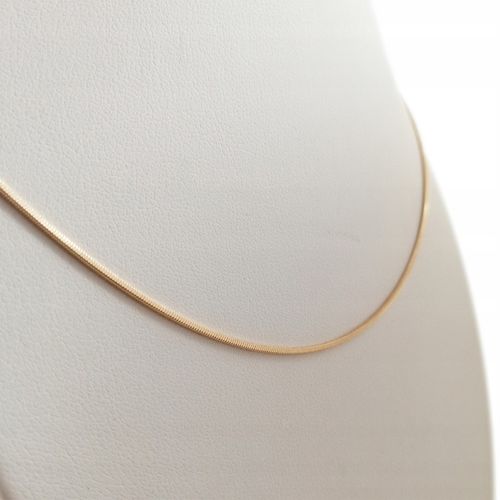 ŁAŃCUSZEK STAL CHIRURGICZNA, ZŁOTY, POZŁACANY SPLOT ŻMIJKA / LINKA / ŻYŁKA na Arena.pl