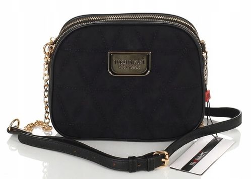 MONNARI Efektowna torebka listonoszka na pasku z łańcuszkiem Zamsz na Arena.pl