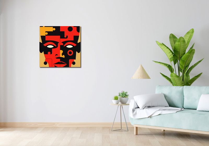Obraz 60x60cm Puzzle Tożsamości zdjęcie 2