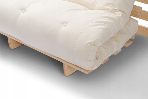 Sofa Futon Latex 140x200 cm z funkcją spania MO08 + komplet poduszek na Arena.pl