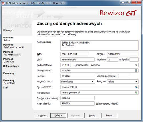 InsERT Rewizor GT system finansowo-księgowy na Arena.pl