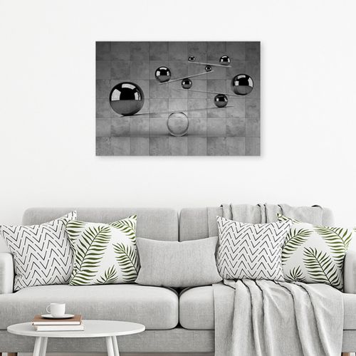 Emaga Obraz na płótnie, Srebrne kule 3D - 60x40 na Arena.pl