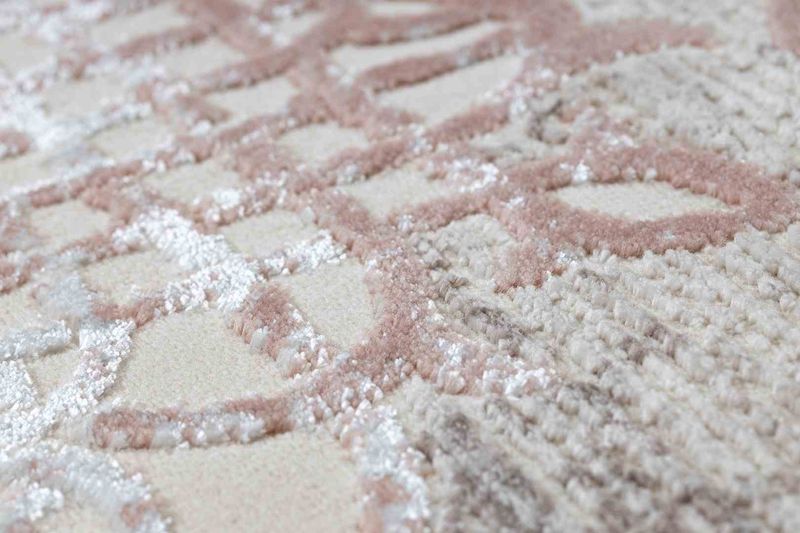 RUG/LU/IONA/FRAME3/BEIGE+PINK/160x220 zdjęcie 8