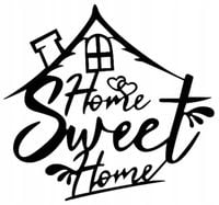 OBRAZ AŻUROWY DEKORACJA ŚCIENNA 3D panel L 40cm Dom napis Home sweet home