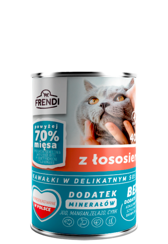 Frendi Kawałki W Delikatnym Sosie Z Łososiem 400g na Arena.pl