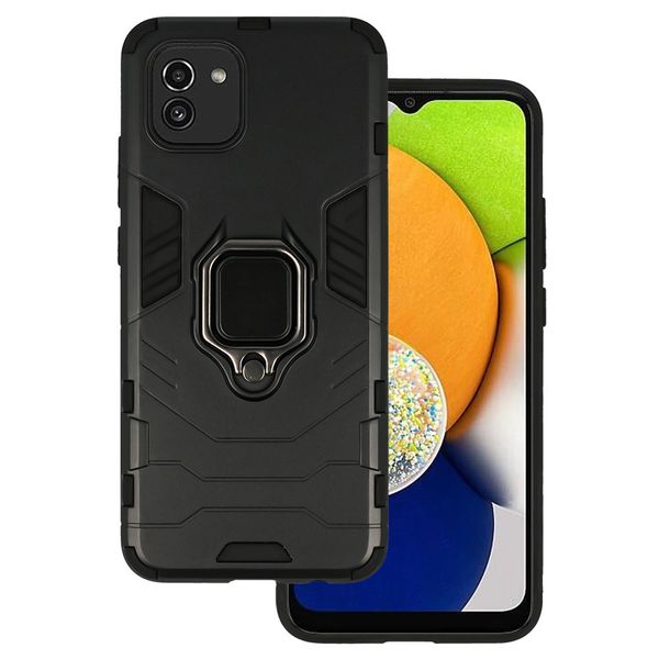 Ring Armor Case do Samsung Galaxy A03 Czarny zdjęcie 1