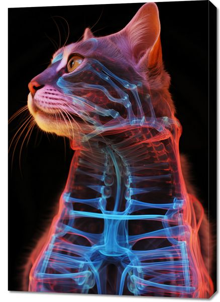 Obraz 70x100cm Anatomia Kota zdjęcie 1