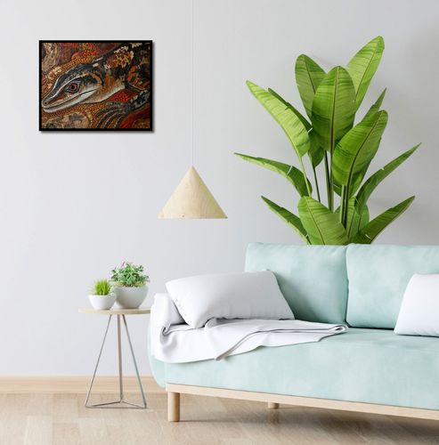 Plakat 50x40cm Oko Jaszczurki na Arena.pl