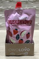 Owolovo Truskawkowo Mus jabłkowo-truskawkowy 200g - karton