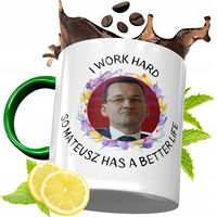 Kubek Zielony Mateusz Morawiecki Na Prezent Z Nadrukiem Ze Zdjęciem