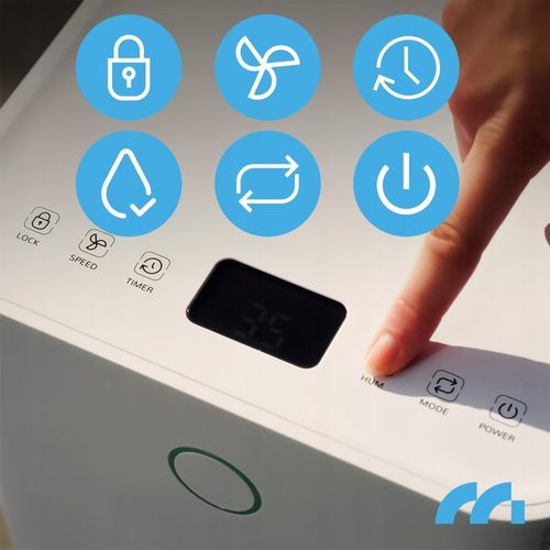 WYDAJNY OSUSZACZ POWIETRZA POCHŁANIACZ WILGOCI CICHY WiFi TIMER na Arena.pl