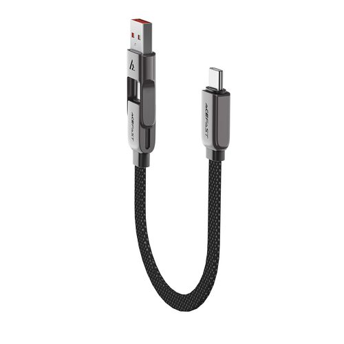 Kabel przewód USB-C - USB-A / USB-C 480Mb/s 3A 0.2m - czarny na Arena.pl