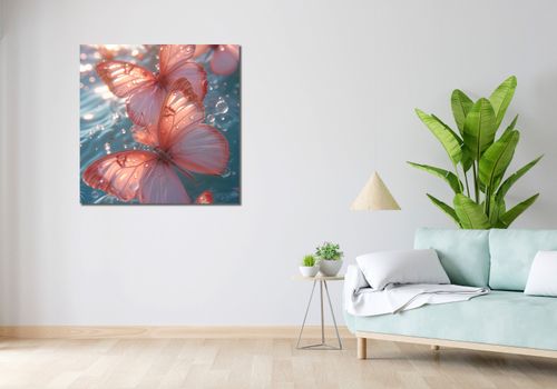 Obraz 90x90cm Świetliste Motyle na Arena.pl