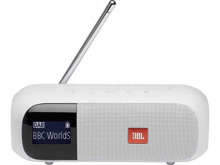 RADIO JBL Tuner 2 DAB+/FM BLUETOOTH IPX7 Białe zdjęcie 1