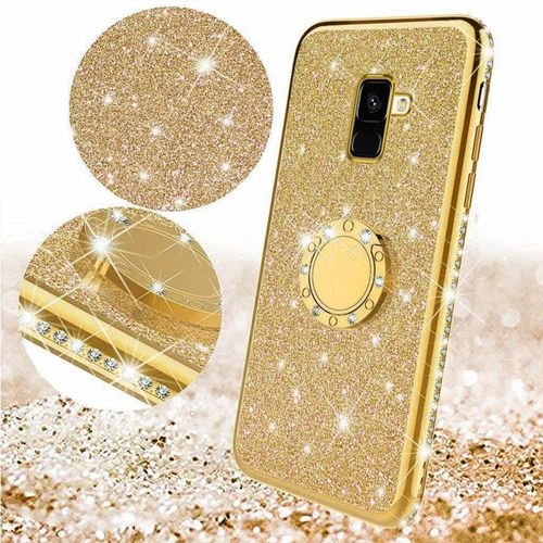 Etui Diamond Ring Glitter Brokat Iphone X Złote na Arena.pl