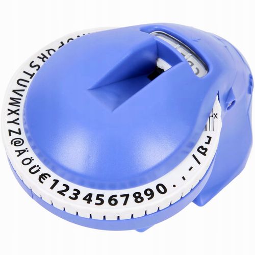 WYTŁACZARKA ETYKIET METKOWNICA ZESTAW LITER CYFR + CZARNA TAŚMA ETYKIETY na Arena.pl