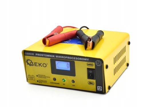 Prostownik mikroprocesorowy LCD 6/12V 15A na Arena.pl