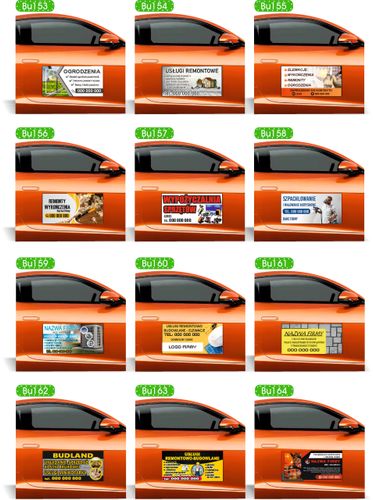 Magnes na samochód reklama magnetyczna 60x30 szpachlowanie natryskowe na Arena.pl