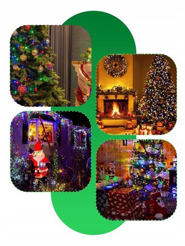 LAMPKI CHOINKOWE ŚWIATEŁKA 300LED WIELOKOLOROWE WEWNĘTRZNE ZEWNĘTRZNE na Arena.pl