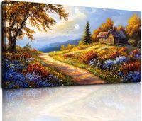 Obraz na Płótnie Duże Kwiaty Piwonii i Motyle Dekoracja Kolorowa 50x100 cm