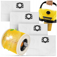 Worki do odkurzacza Karcher WD3 filtr wzmocniony siatką 4 sztuki WD2 plus