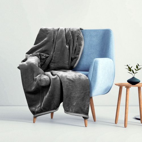 koc akrylowy 160x200 cm szary na Arena.pl